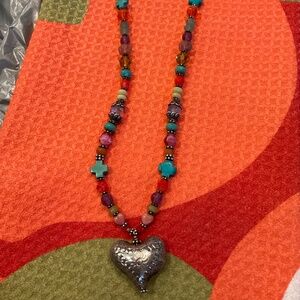 16 inch Southwestern  style handmade necklace